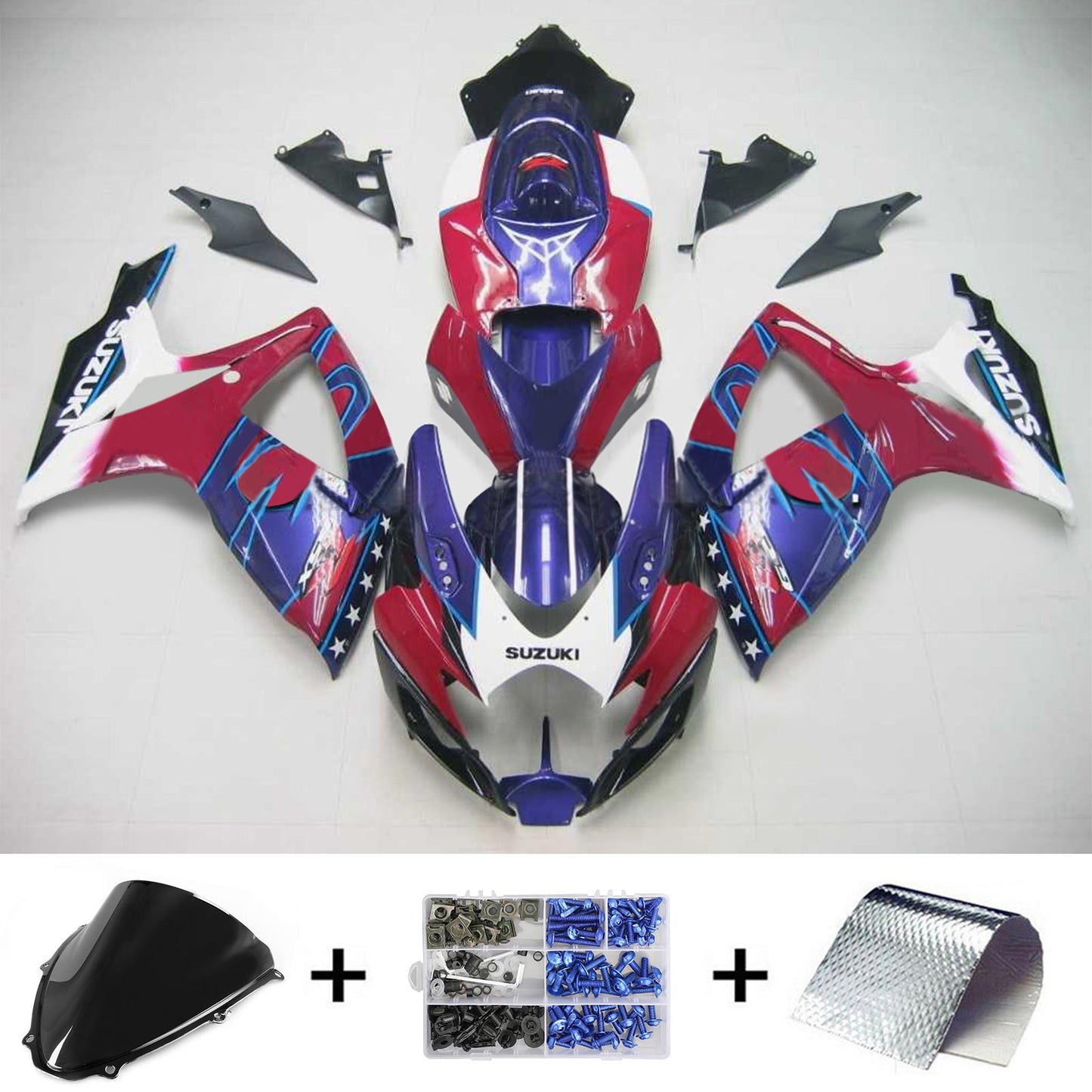 Amotopart Suzuki GSXR 600/750 2006-2007 Verkleidungskit