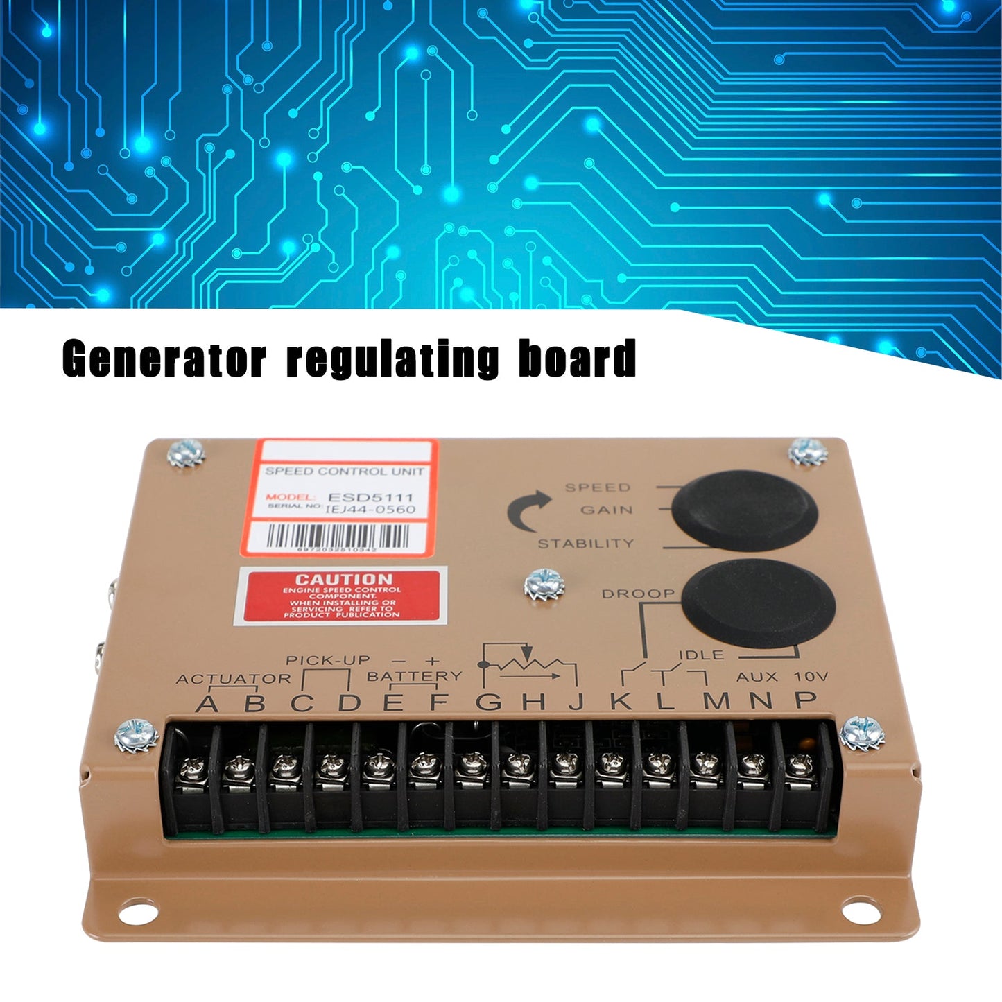 ESD5111 Elektronischer Motordrehzahlregler für Generator-Generator-Teile