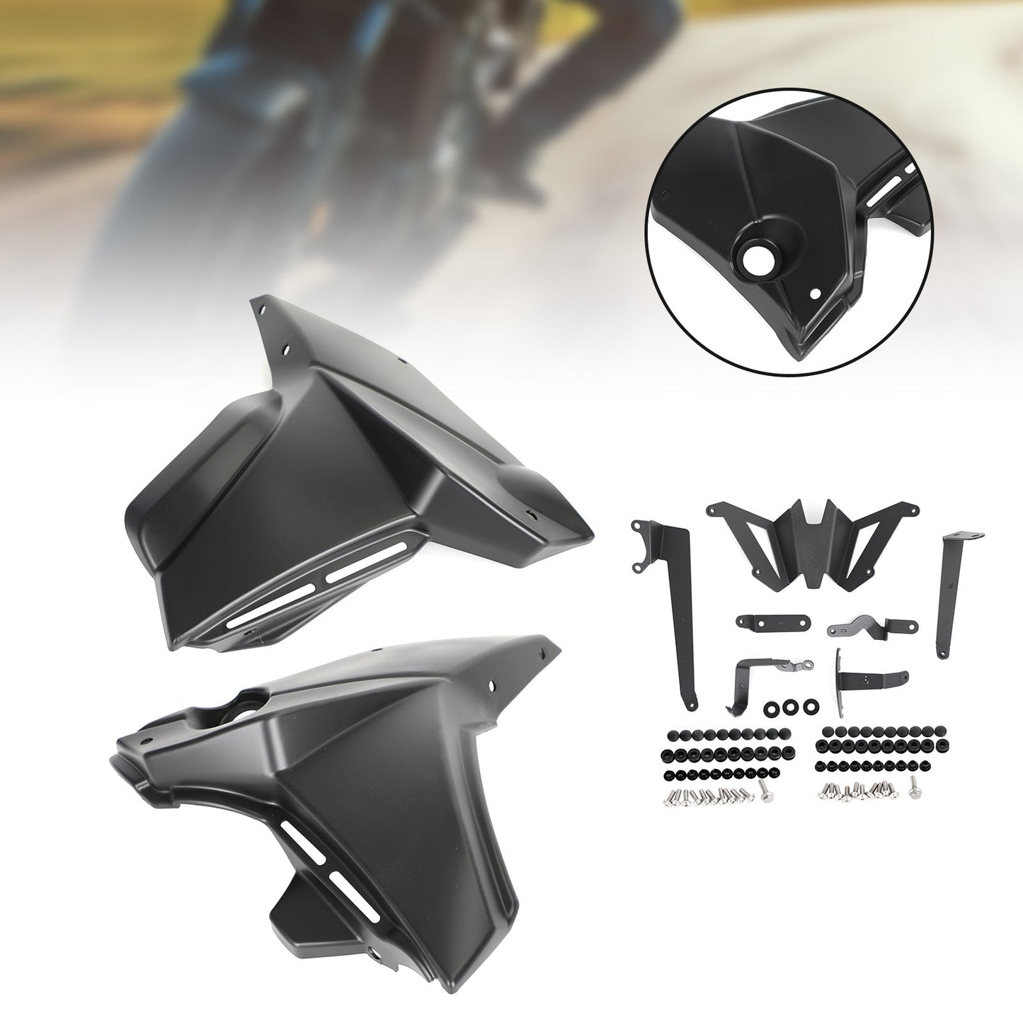 Nebenmotor-Schutzplatten Seitenverkleidung für Yamaha MT-07 FZ-07 2021-2022 Generic
