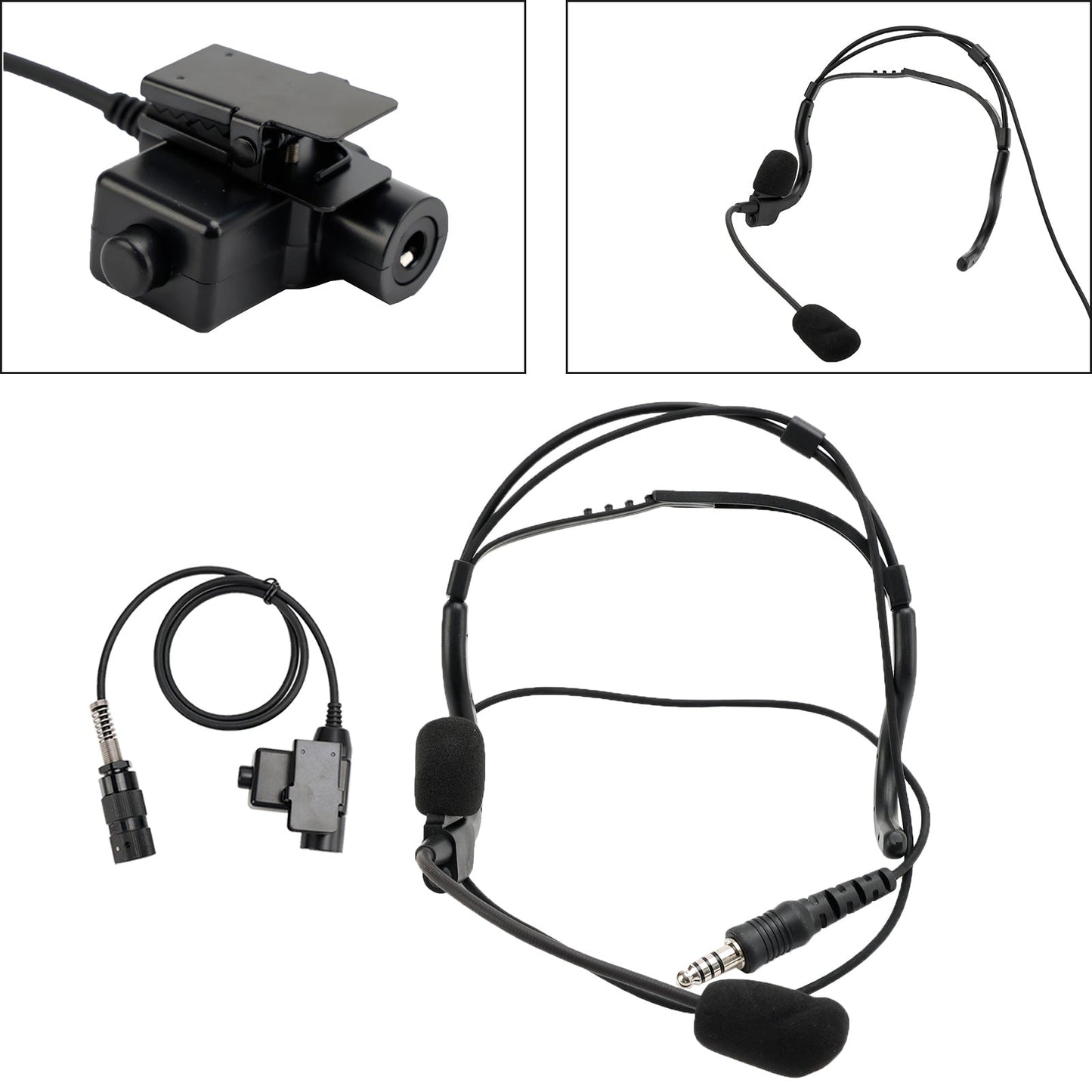 7,1-C8 Hinten Montieren Stecker Taktische Headset 6-Pin U94 PTT Für AN/PRC148 PRC152 U329