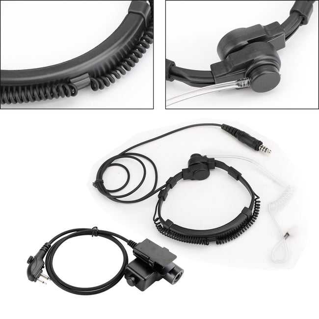 Für HYT PD415 PD500 PD505 6-Pin U94 PTT 7,1mm Big Plug Tactical Throat Headset