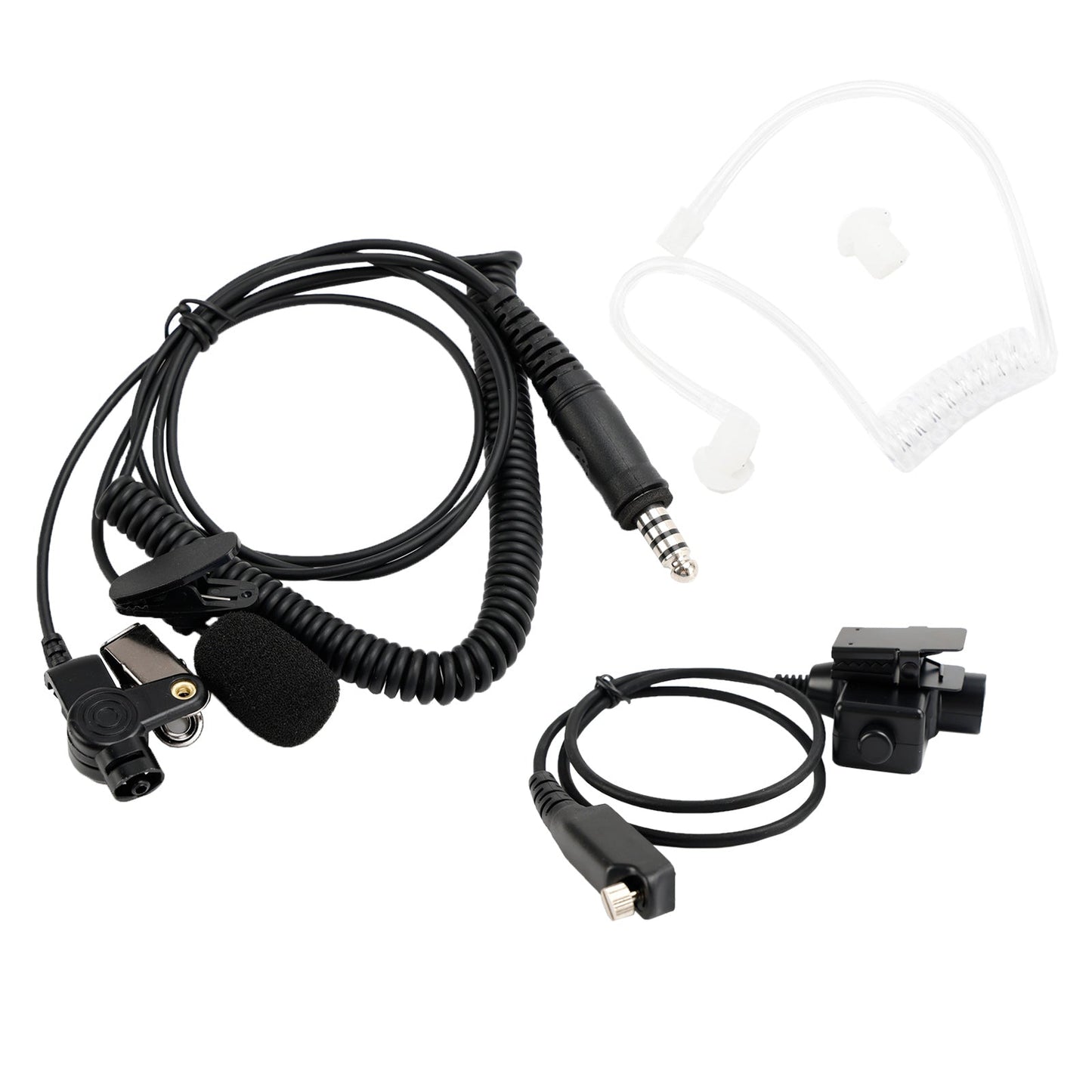 7.1-A3 Transparent Air Tube Headset mit Mic für Sepura STP8000 STP8030 STP8035