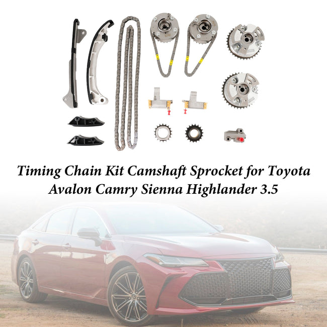 Toyota Sienna 3.5L 2007-2016 Timing Chain Kit Camshaft Sprocket 13050-31140 13080-31010 13562-0P010