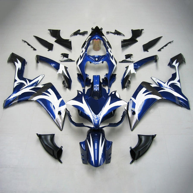 Amotopart Yamaha 2007-2008 YZF 1000 R1 Blue White Abzugskit