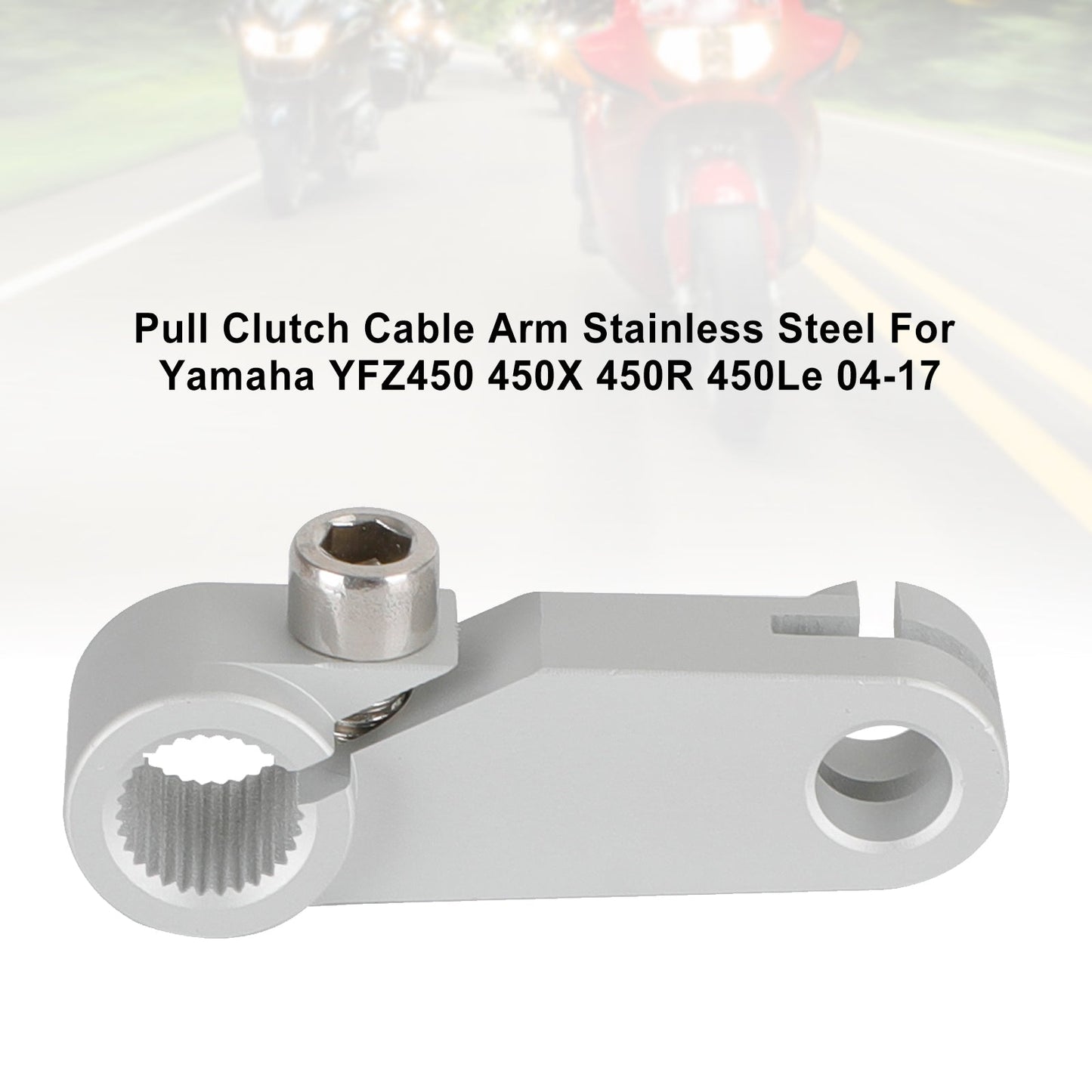 Silber ziehen Kupplungskabelarm für Yamaha YFZ450 04-13 450X 450R 09-17 450LE Generic