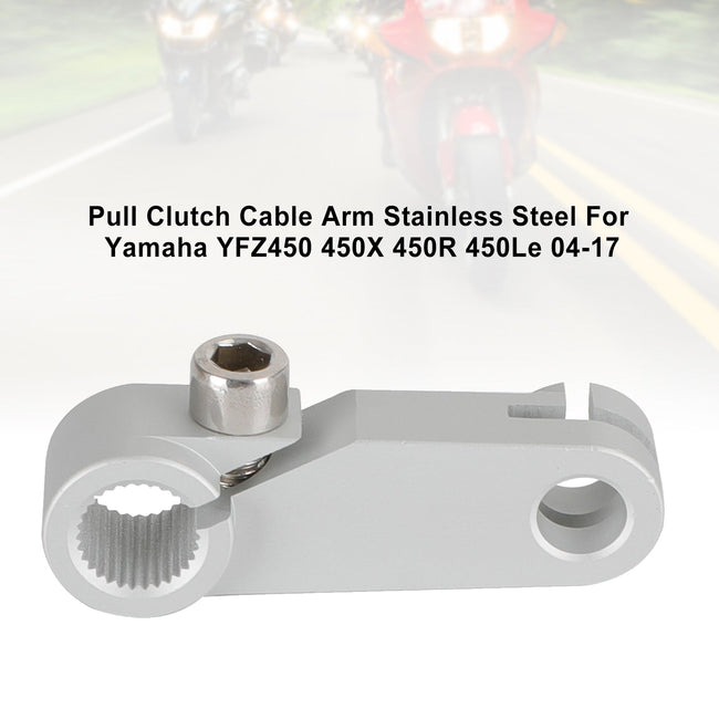 Bras de câble d'embrayage argenté pour Yamaha YFZ450 04-13 450X 450R 09-17 450LE générique