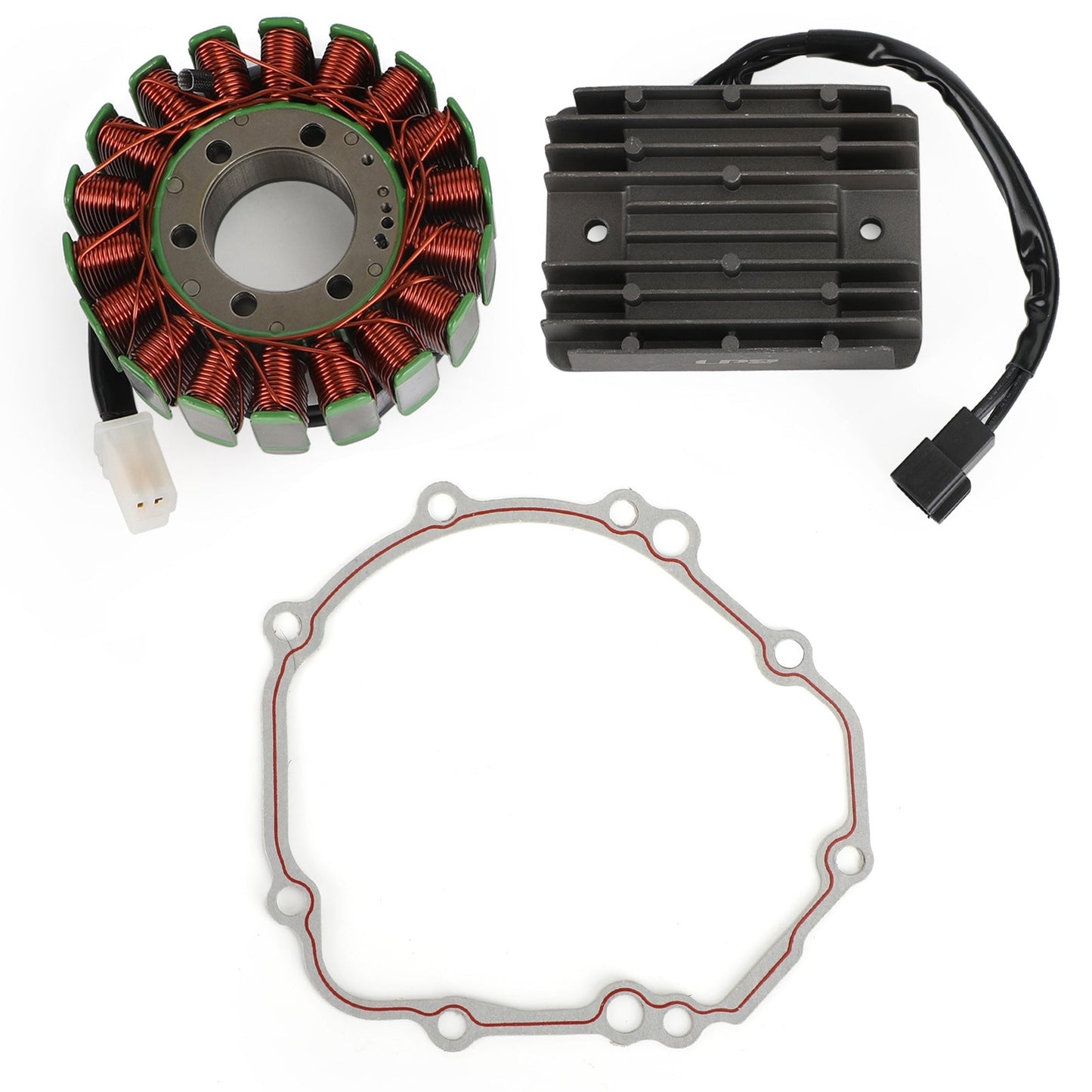 Magneto-Spulen-Stator+Spannungsrichter+Dichtung für Suzuki GSXR 600 750 2004-2005 Generikum