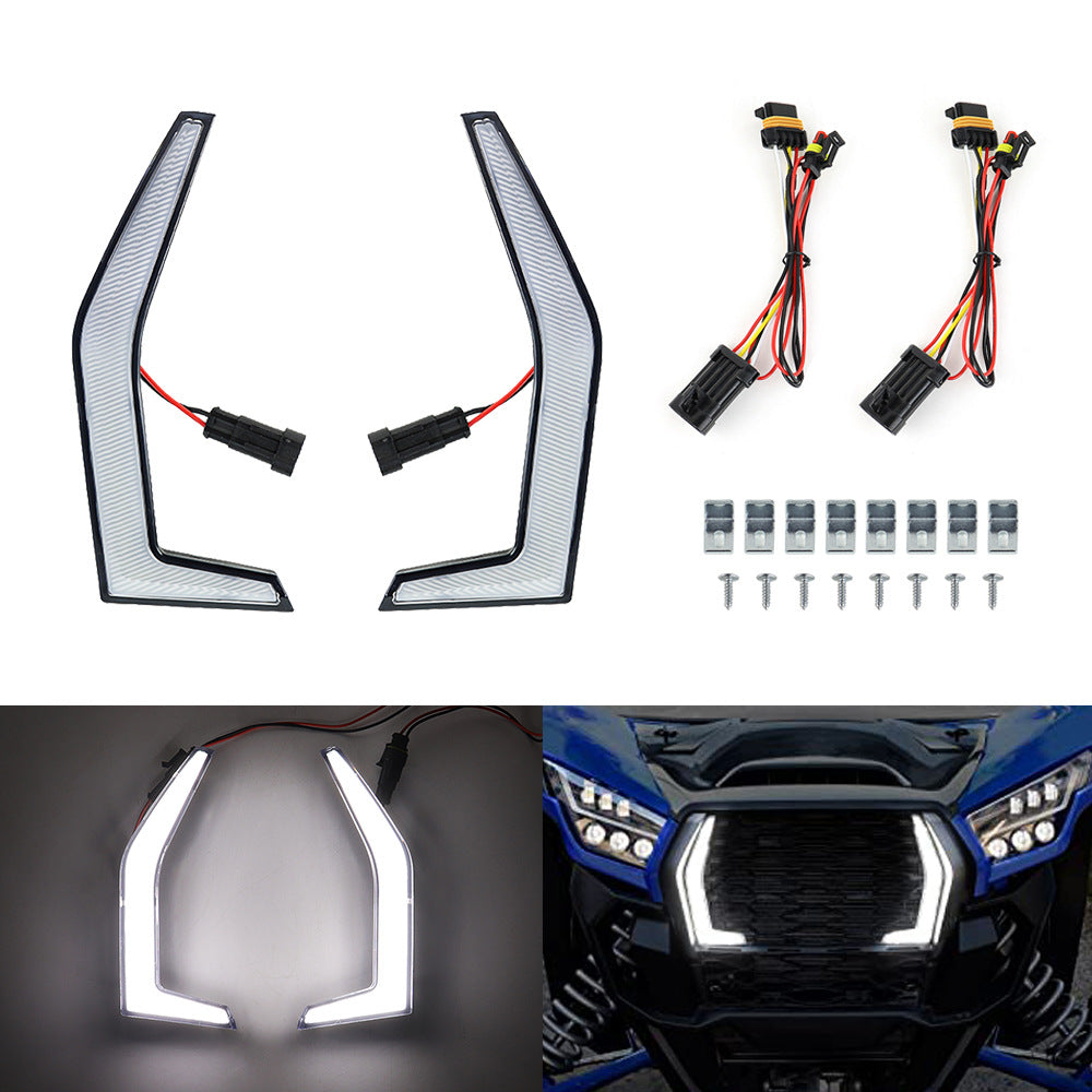 Kawasaki Teryx KRX 1000 2020-2023 Fang Accent Grill Lampen LED Frontlicht