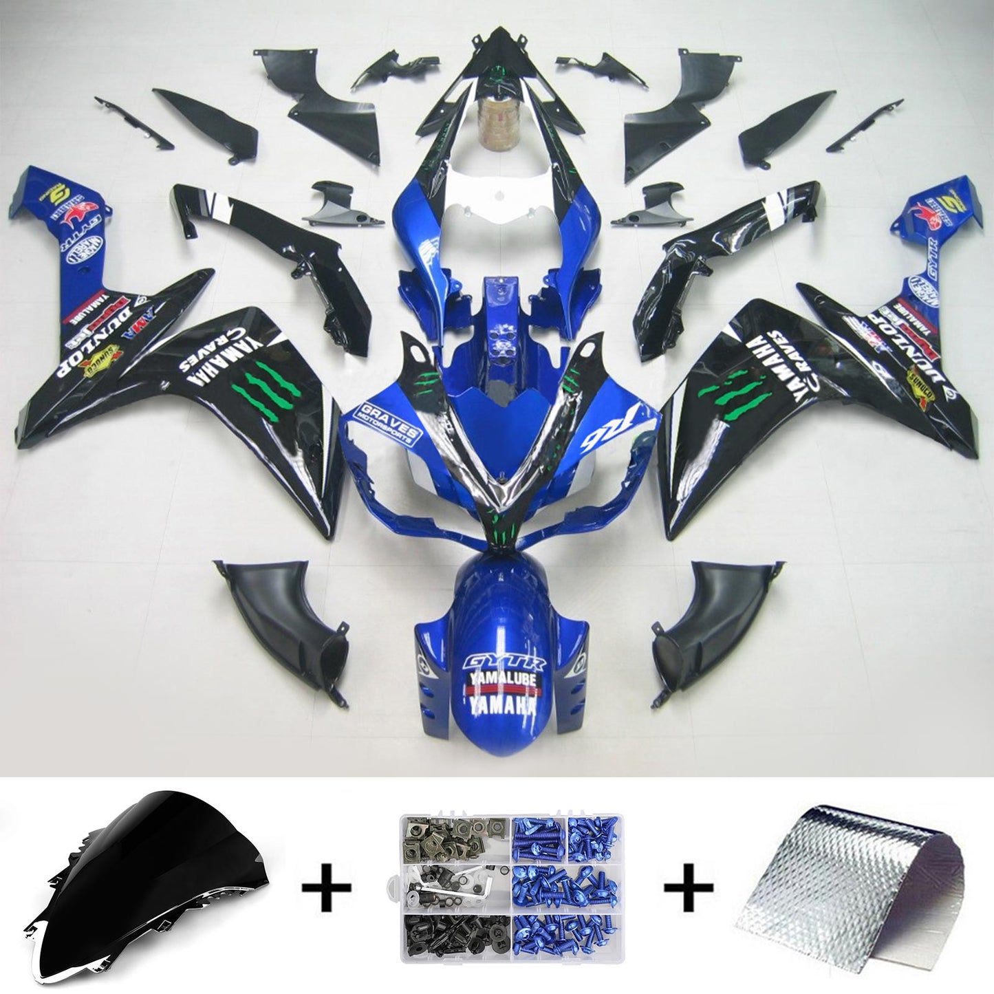 Amotopart Yamaha 2007-2008 YZF 1000 R1 Abzugskit