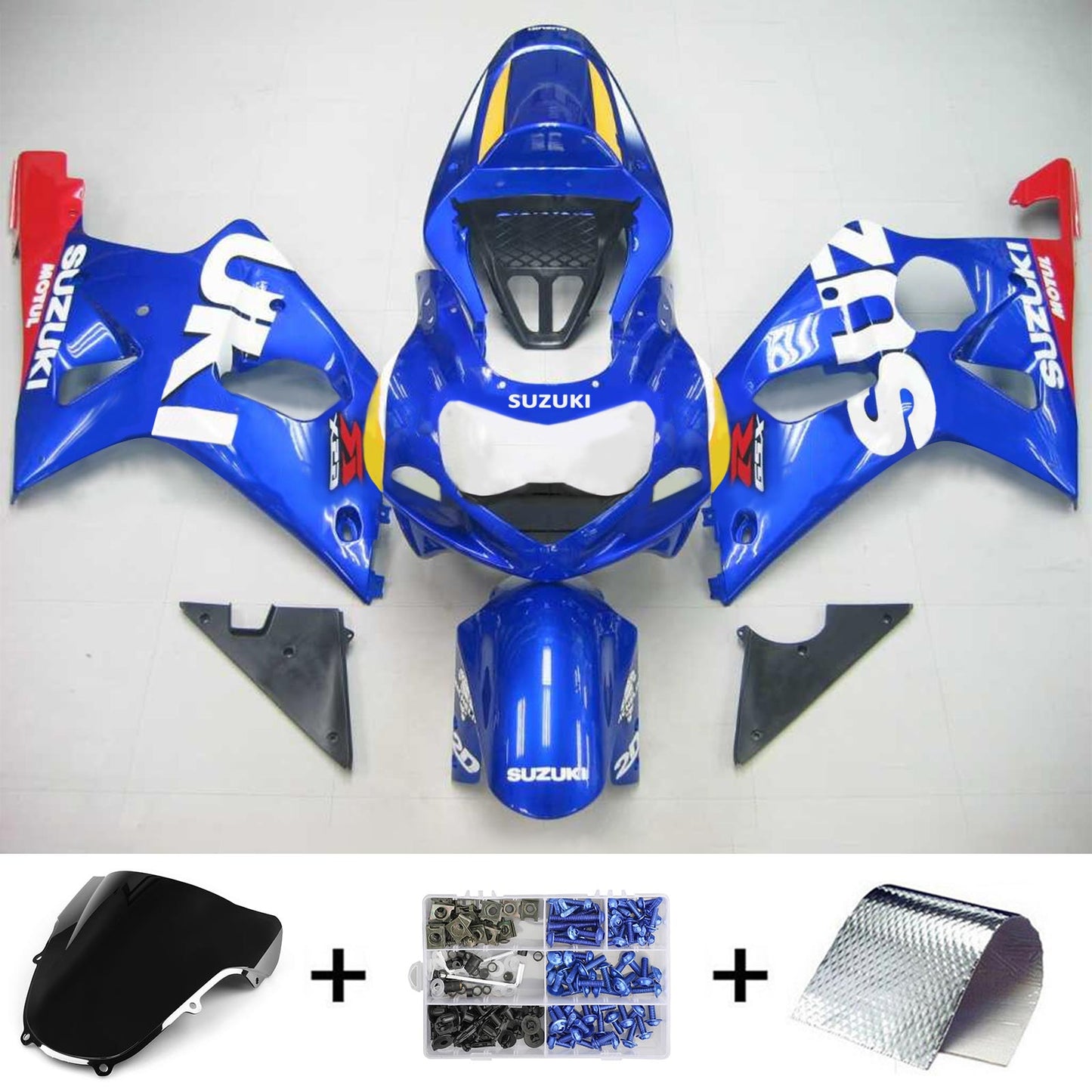 Amotopart Suzuki GSXR1000 2000-2002 Verkleidungskit K1 K2