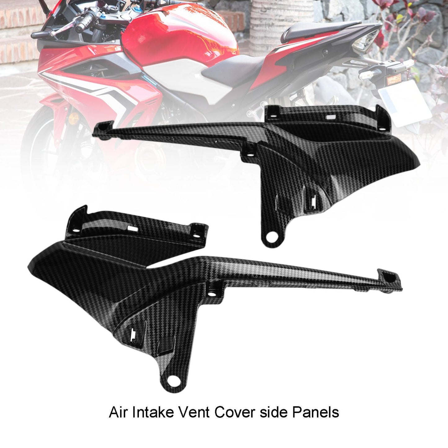 Couvertures de couverture de ventilation d'admission d'air pour Honda CBR500R 2019-2021 carbone générique FedEx Express