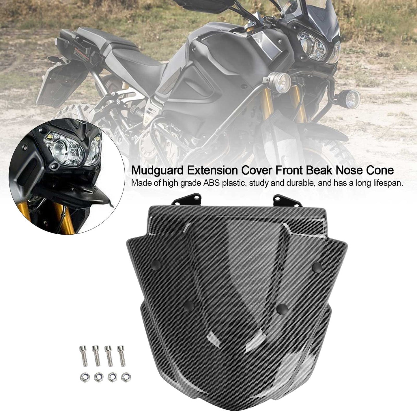 Kotflügelverlängerungsabdeckung Front Beak Nose Cone für Yamaha XT1200Z 2014-2021