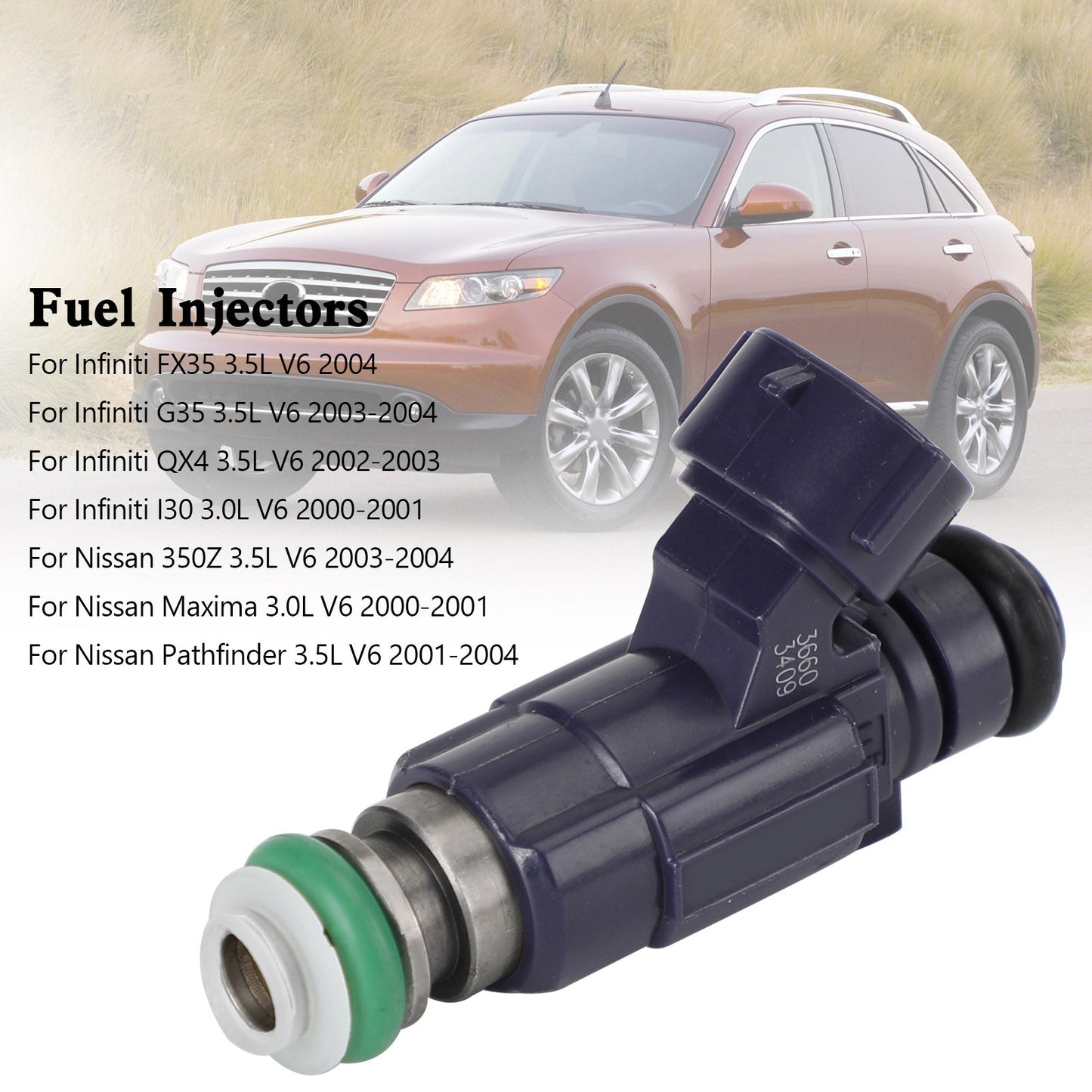 Injecteur de carburant 1 pièces FBJC100 pour Nissan 350Z 2003-04 pour Infiniti G35 2003-2004