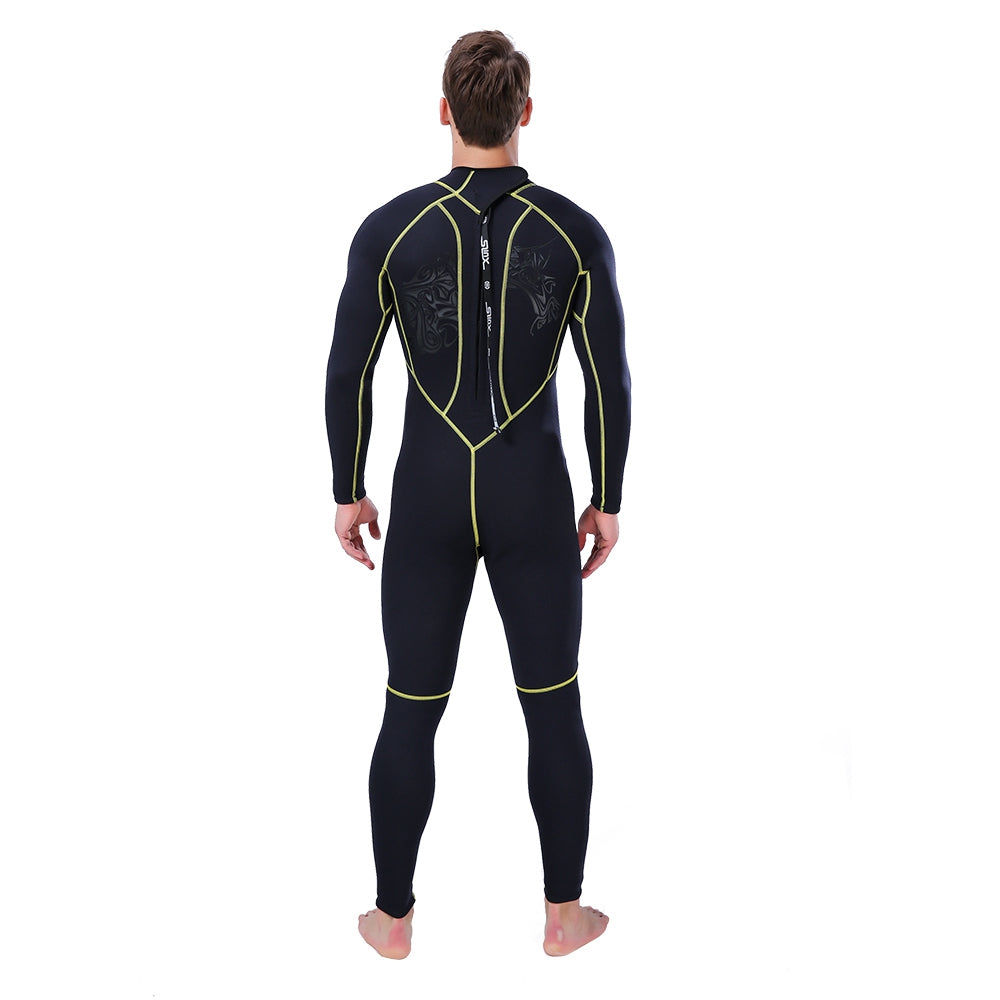 3MM Homme Combinaison de Surf Combinaison de Plongée Corps Complet Snorkeling Triathlon