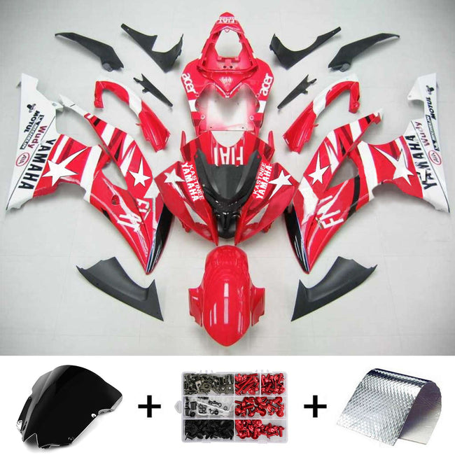 Amotopart Yamaha 2008-2016 YZF 600 R6 ROT-Verkleidungskit