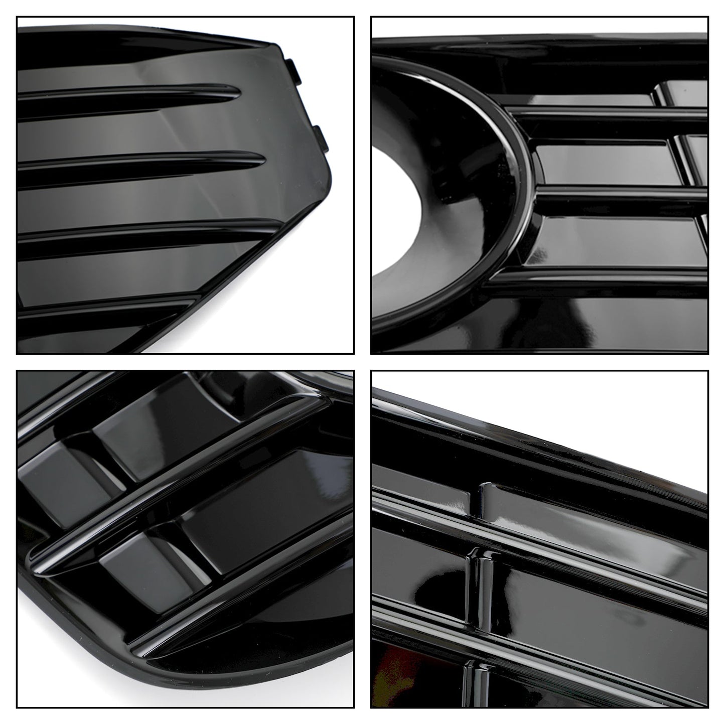 VW T5 T5.1 2010-2015 Gloss Black Fog Lamp Light Cover Insert S-line GrilleVehicle Parts &amp; Accessories, Car Parts, Interior Parts &amp; Furnishings!