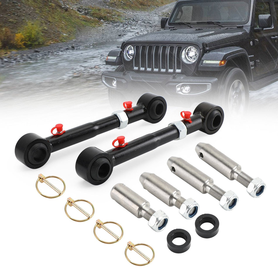 Front Sway Bar Links Trennung für 2007-2021 Jeep Wrangler JK JL 2,5-6 ”Lift