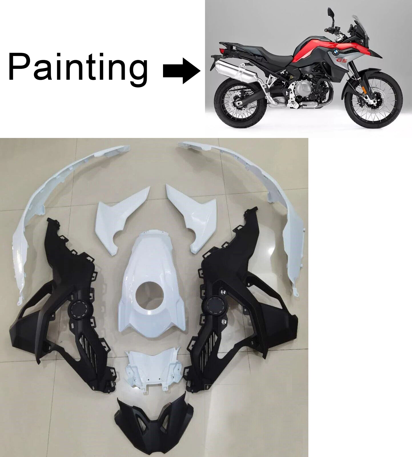 AMOTOPART BMW F750GS F850GS 2018-2020 Verkleidungskit Karosserie