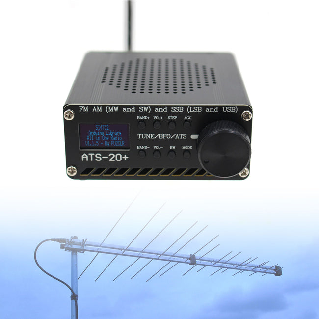 Neu ATS-20+ Plus ATS20 V2 SI4732 Funkempfänger FM AM (MW & KW) SSB (LSB & USB)