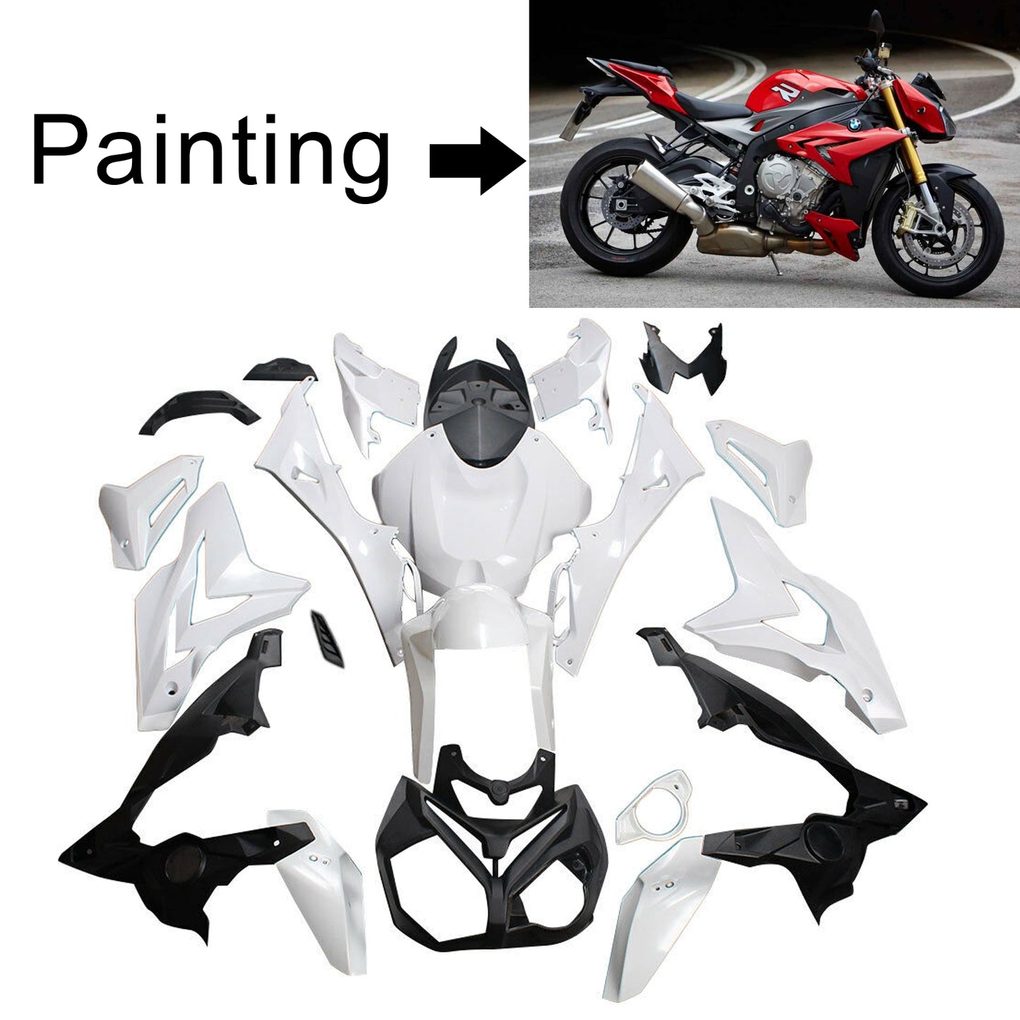 BMW S1000R 2014-2017 Amotopart Verkleidungssatz Generic #103