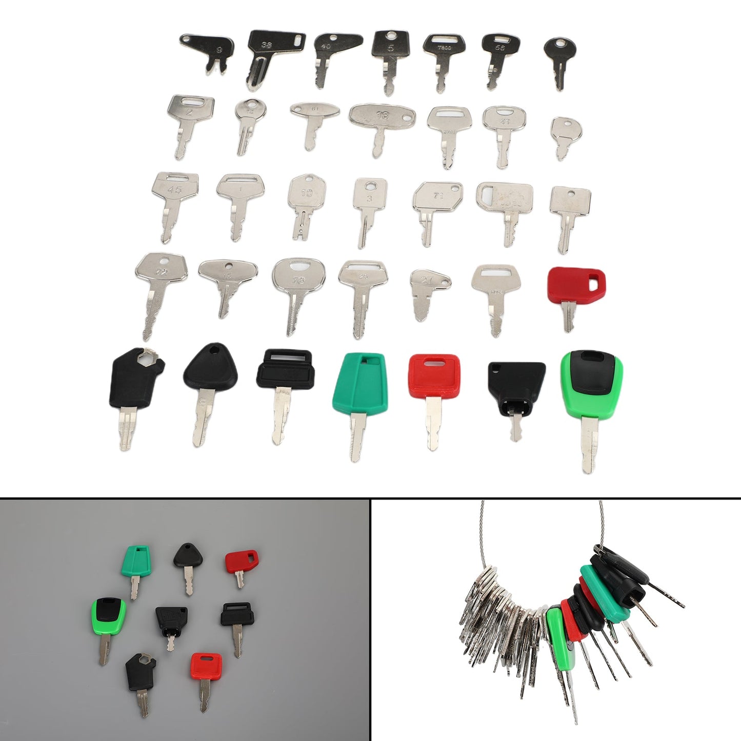 35 Schwerkonstruktionsausrüstung Zündschlüssel für Katzenkoffer JD Komatsu