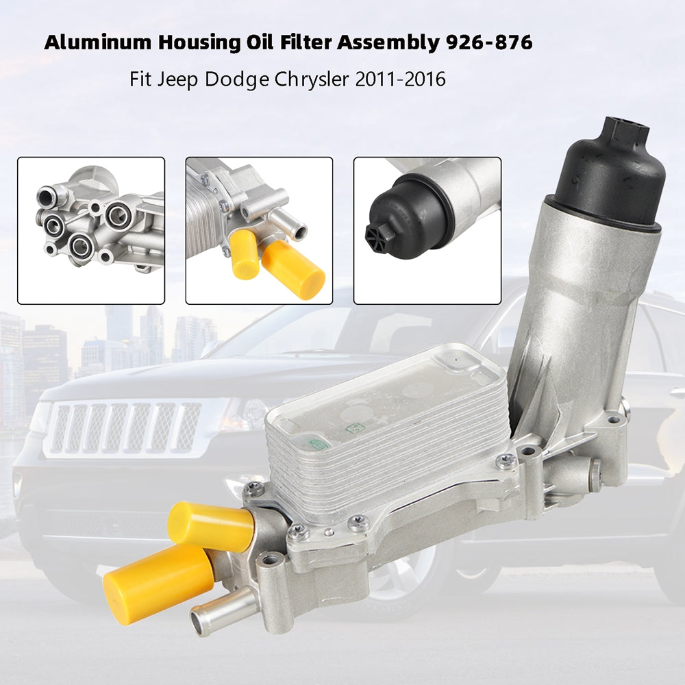 Ensemble de filtre à huile de boîtier en aluminium 926-876 pour Jeep Dodge Chrysler 2011-2016 générique