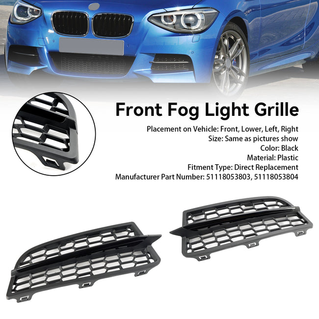 BMW F20 F21 2011-2015 M 2PCS Front Bumper Fog Light Cover Bezel Grill GrilleAuto &amp; Motorrad: Teile, Auto-Ersatz- &amp; -Reparaturteile, Karosserieteile!