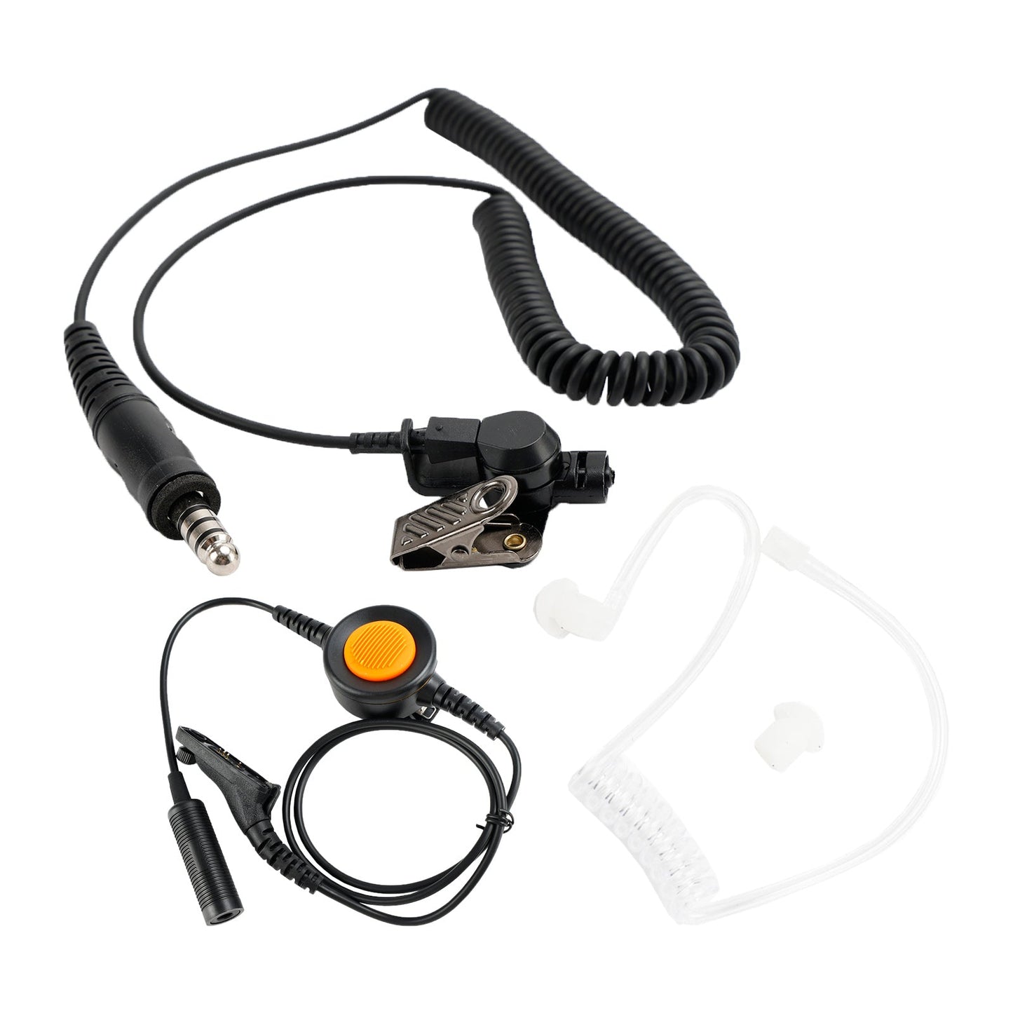 Für DP3400 DGP4150 APX4000 6-Pin U94 PTT 7.1-A3 Single Transparent Tube Headset