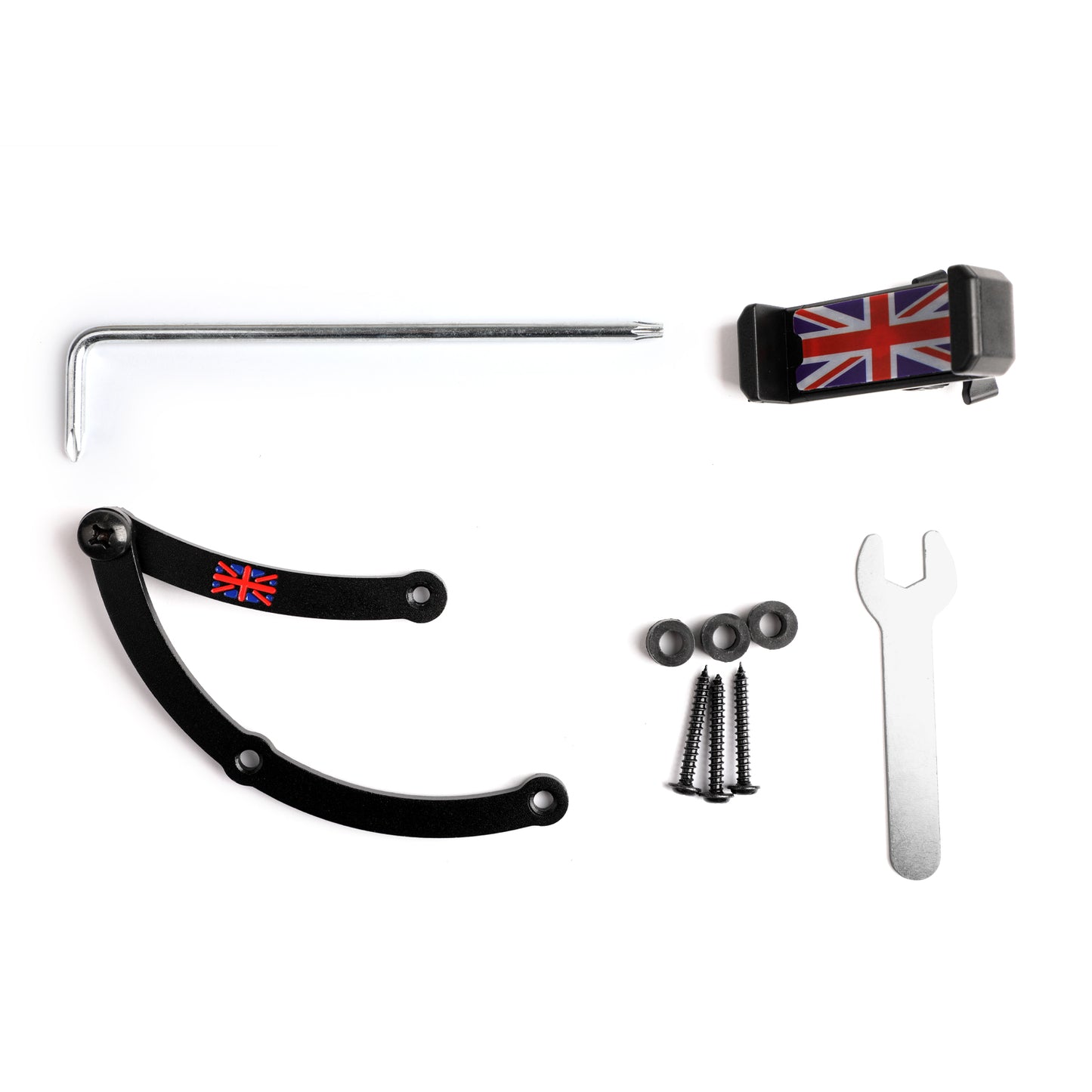 Support pliant pour téléphone portable Union Jack pour Mini Cooper R55/56/57/60/61 B