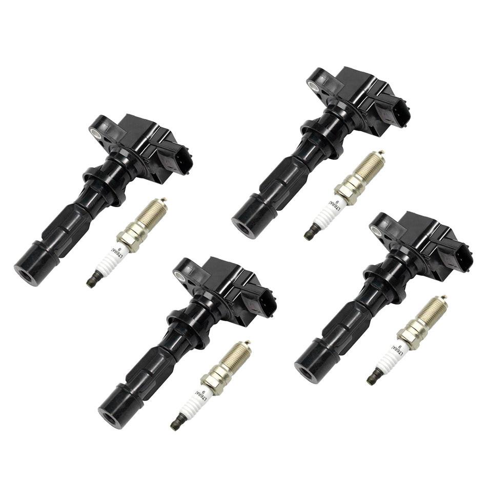 2012–2013 Mazda 3 Sport L4 2.0L 2.5L 4x Zündspulen + Zündkerzen UF540