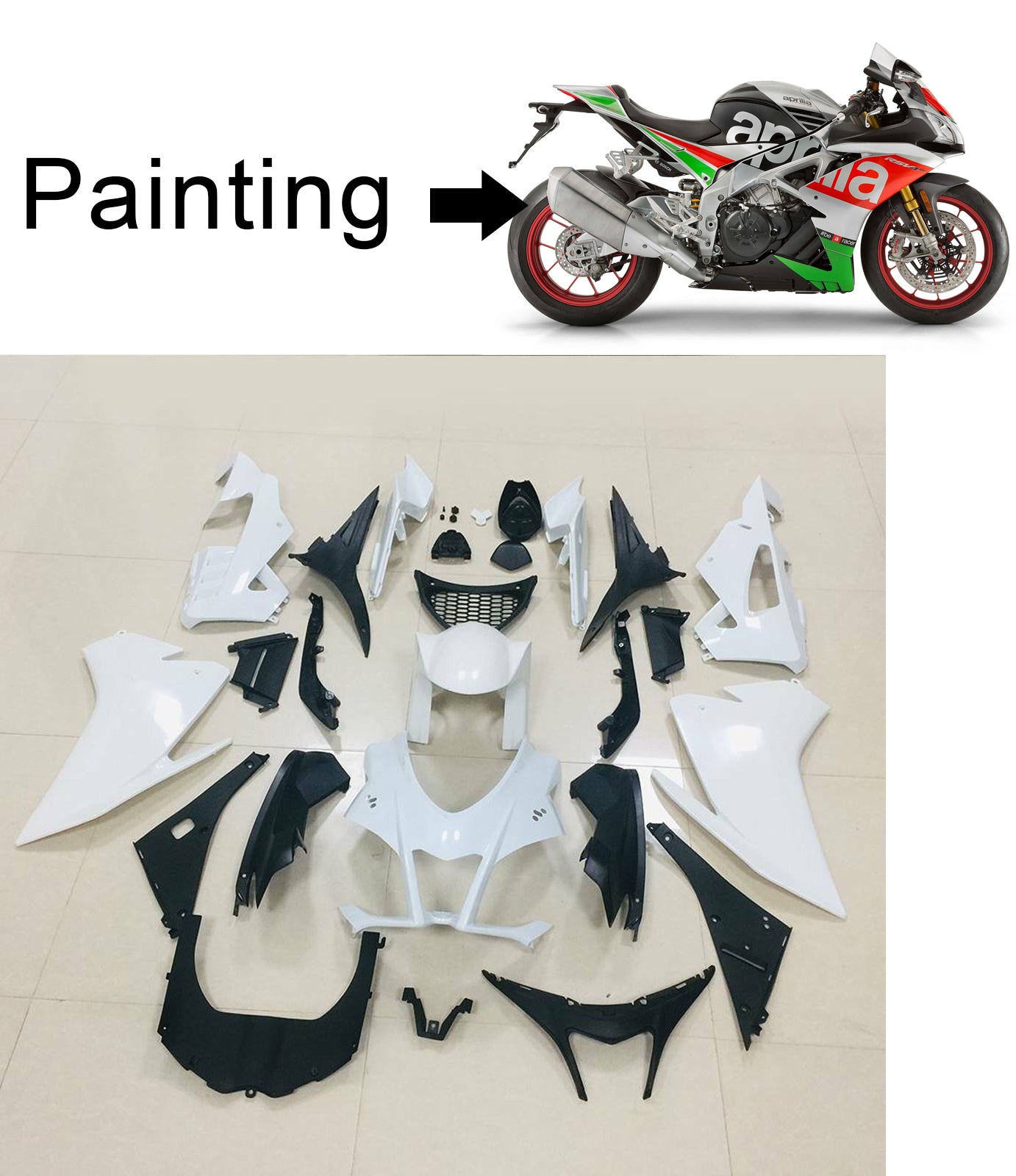 Amotopart Aprilia RSV4 1000 2016-2018 Verkleidungskit