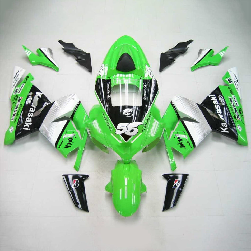 Amotopart Kawasaki 2004-2005 ZX10R Vert No. 56 Kit de Déclenchement