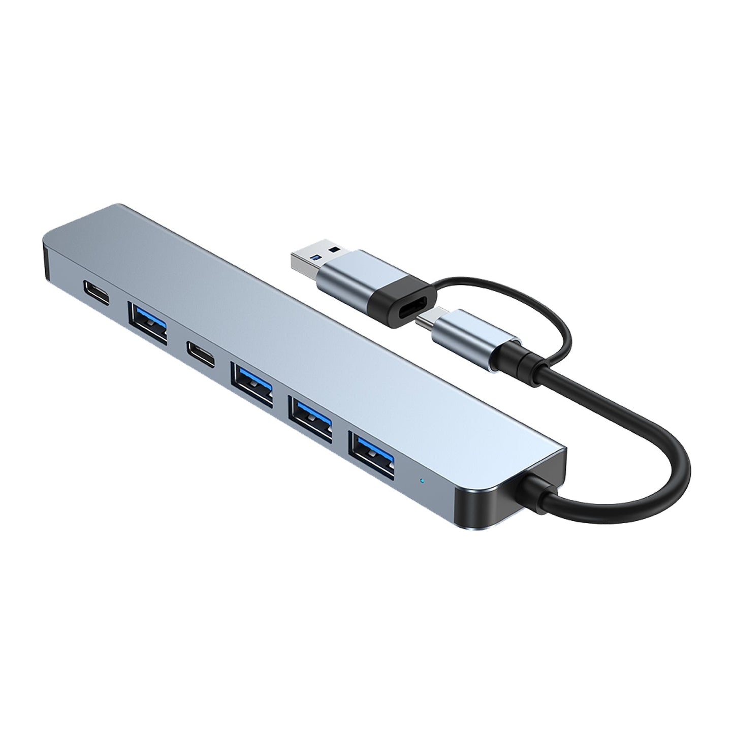 USB+Typ C Dual -Schnittstelle 7 in 1 USBC Hub Adapter Dock USB3.0+USB 2.0*2+SD+TF