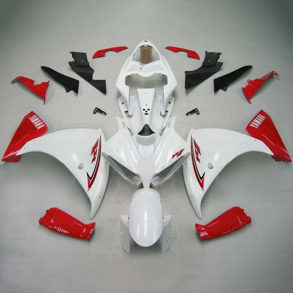 Amotopart Yamaha 2012-2014 YZF 1000 R1 Kit Craignant Blanc Rouge