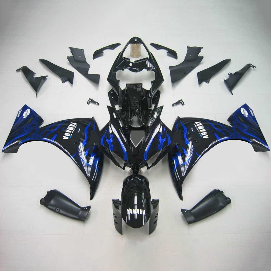 Amotopart Yamaha 2012-2014 YZF 1000 R1 Kit de carénage noir