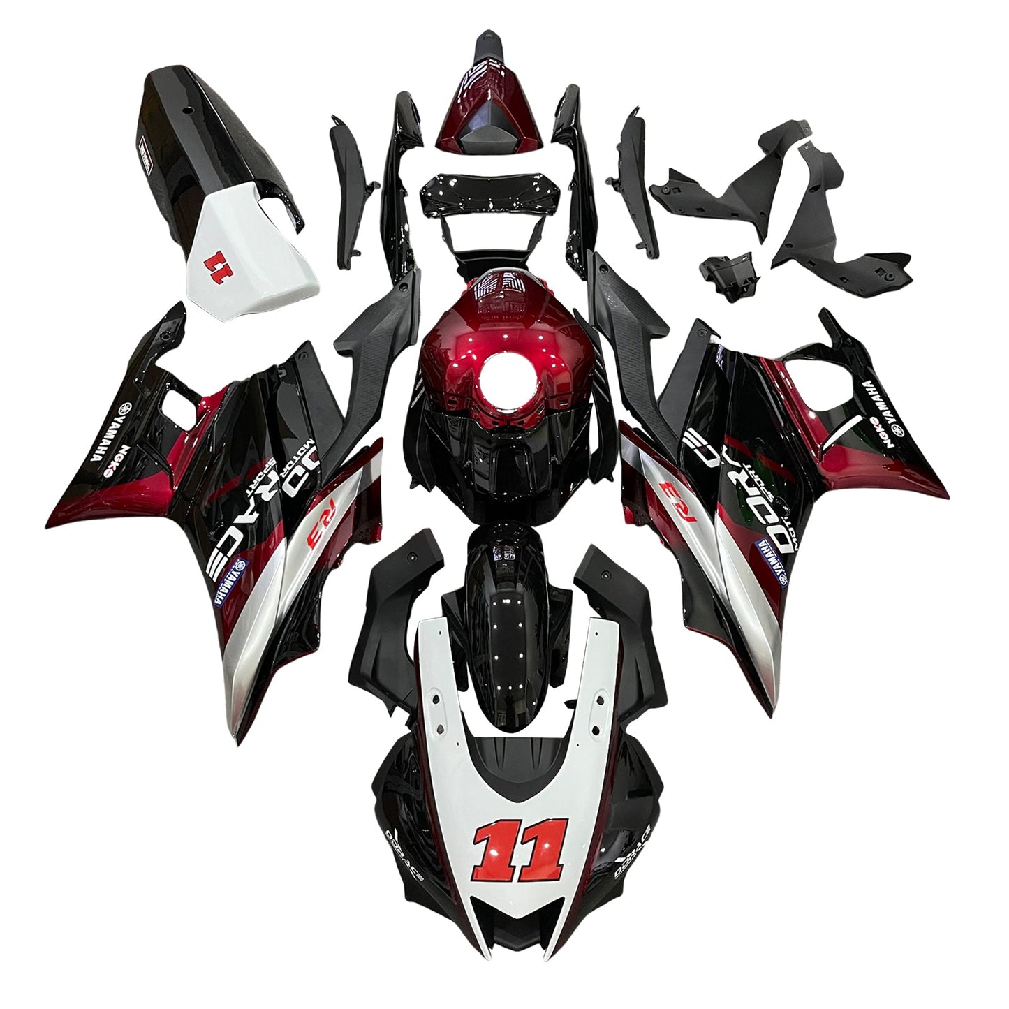 2022-2023 Yamaha YZF-R3 R25 Einspritzverkleidungs-Kit Karosserie Kunststoff ABS