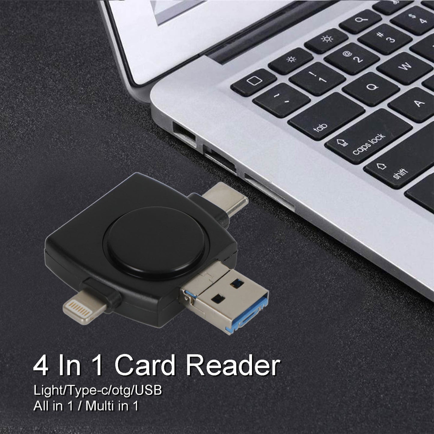 Adaptateur de lecture d'adaptateur de carte mémoire USB Micro SD TF 4 en 1 pour Android IOS