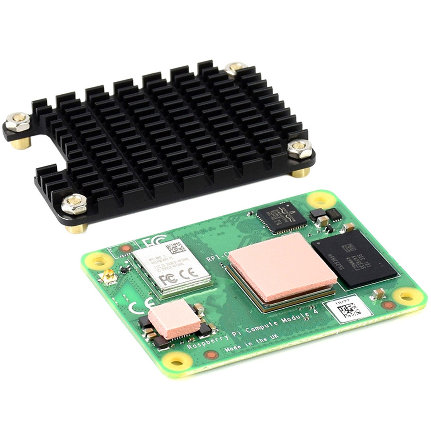 Aluminium-Kühlkörper CPU-Wärmeableitung-Kit für Raspberry Pi-Rierenmodul 4 cm4