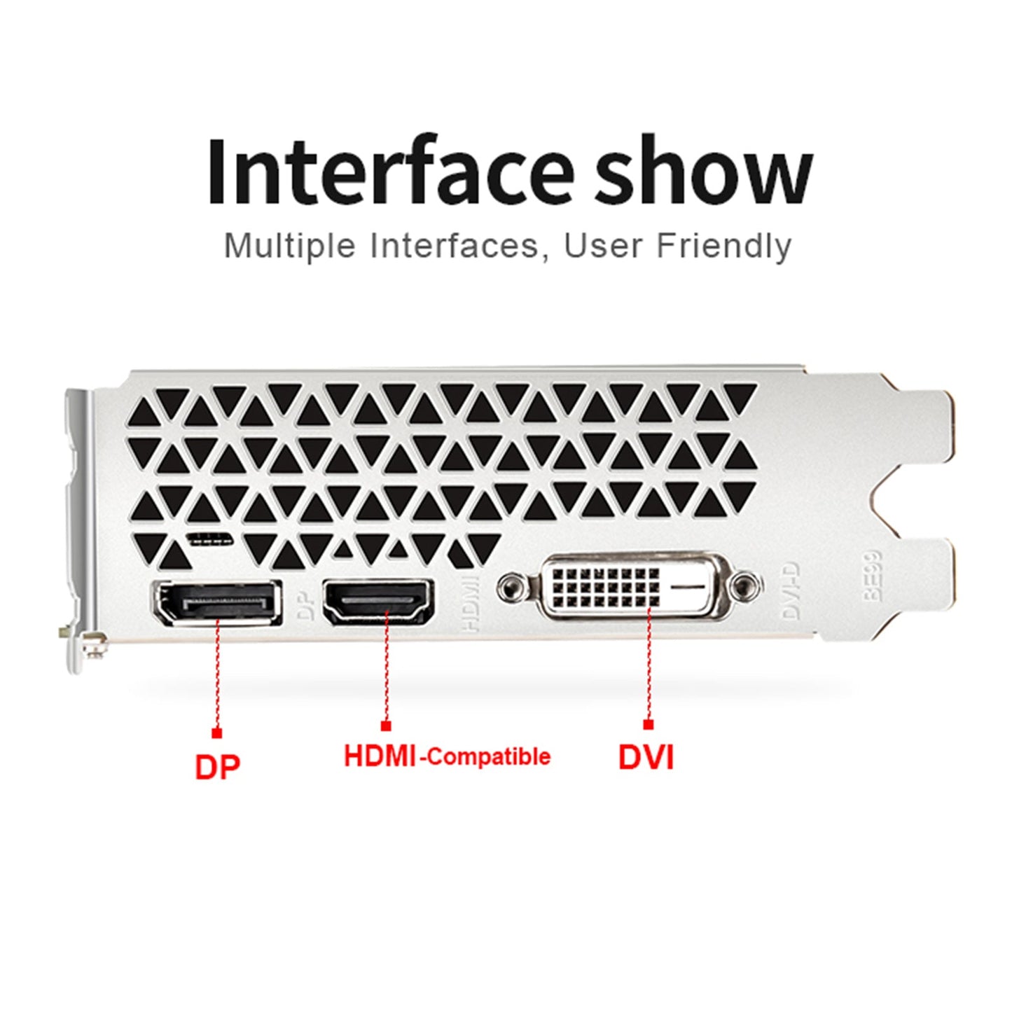 RX550 DDR5 4G-Grafikkarte, unabhängige Grafikkarte, HD-Display-Schnittstelle