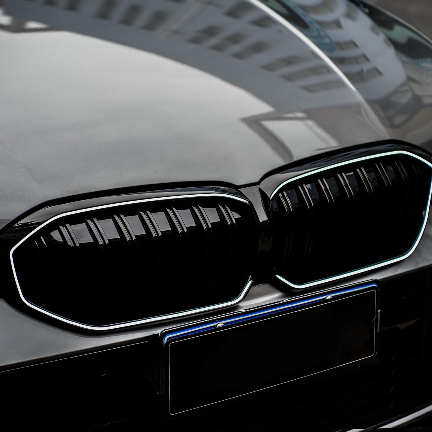 BMW 3er G20 G28 2023–2024, gl?nzendes schwarzes Nierengitter vorne