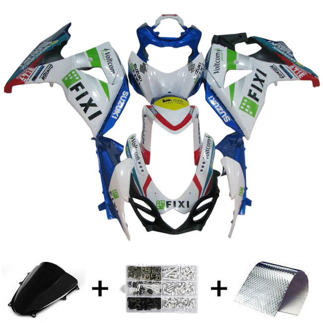 2009–2016 Suzuki GSXR1000 K9 Einspritzverkleidungs-Set, Karosserie, Kunststoff, ABS