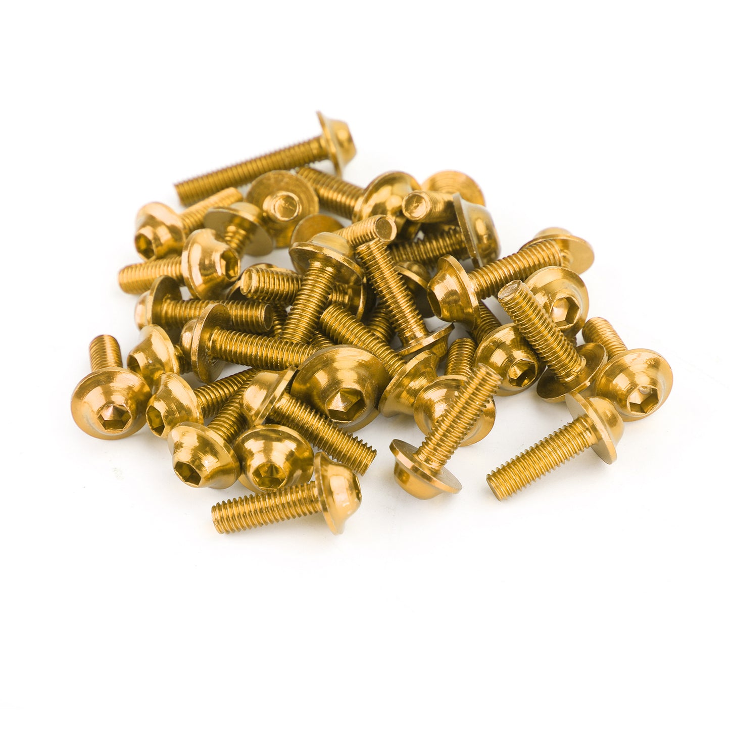 158 teilig -Gold Alu Verkleidungsschraube Verkleidung M5/M6 Schrauben Set