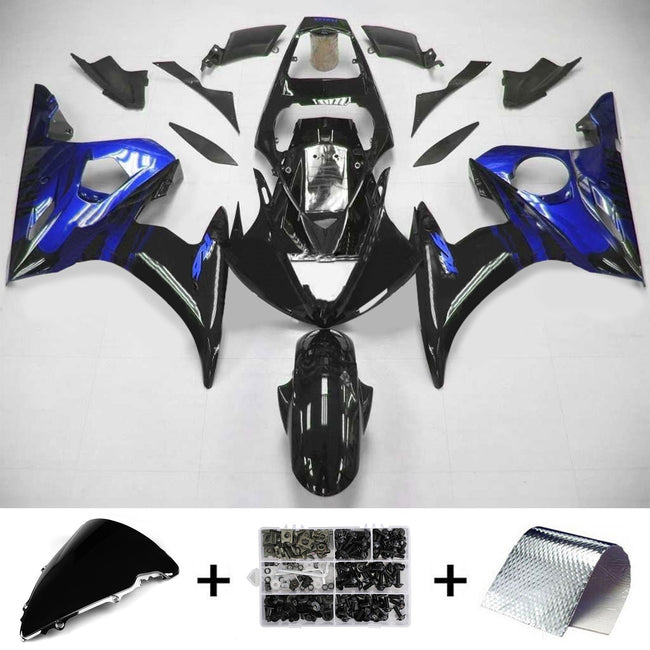 Injektionsverkaufskit Karosserie Kunststoff ABS fit für Yamaha 2003-2004 YZF 600 R6 & 2006-2009 YZF R6S #121