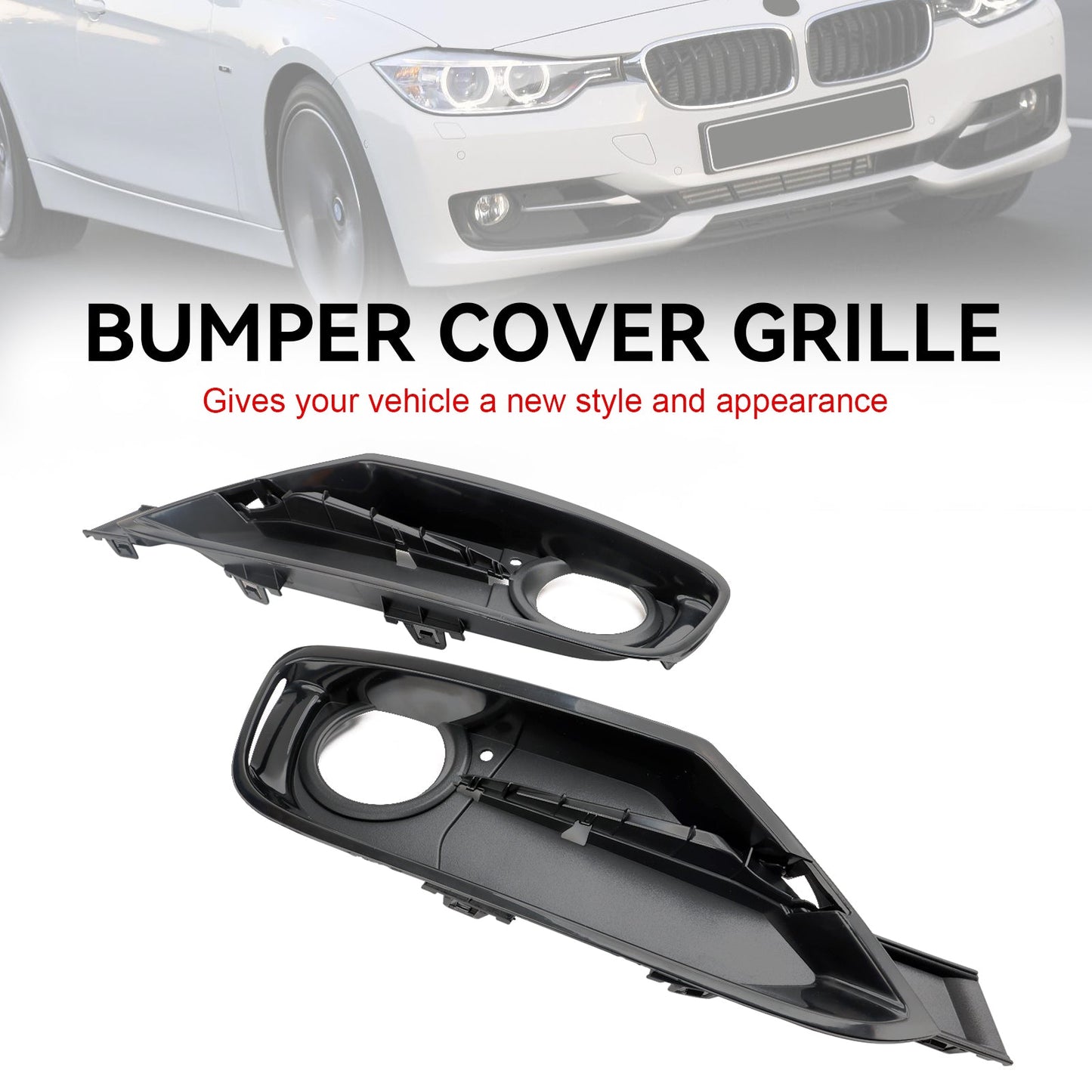 BMW 3er F30 F31 2013–2015, 2 Stück Frontsto?stangen-Nebelscheinwerfer-Gitter-Abdeckungen