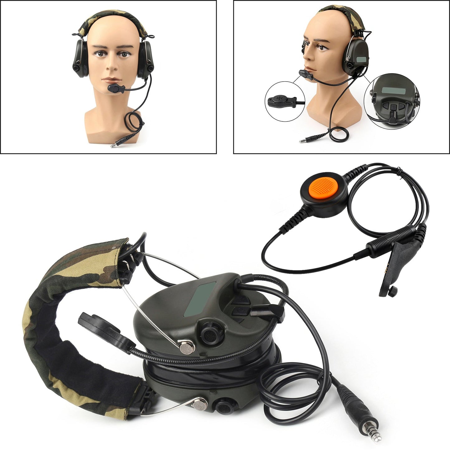 H60 Sound Pickup Noise Reduction Headset 6-Pin U94 PTT Für XiR P8200/P8208/P8260