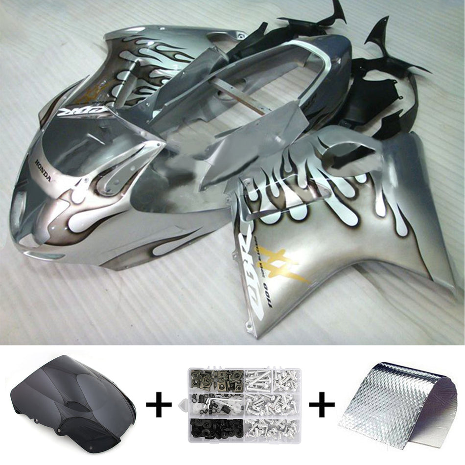 Amotopart Honda CBR1100XX SuperBlackBird 1996–2007 Verkleidungsset, Karosserie, ABS