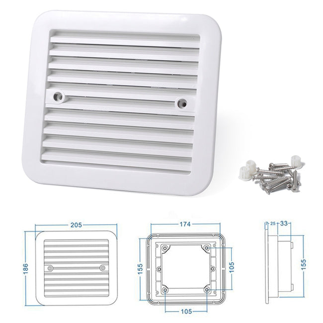 12V RV Caravan Side Air Trailer Ventilation Refroidissement Ventilateur d'extraction muet