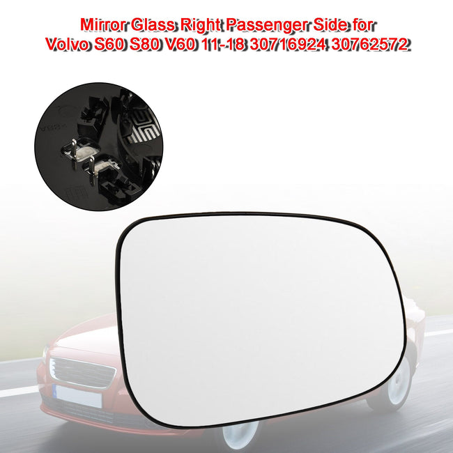 Spiegelglas rechts Beifahrerseite für Volvo S60 S80 V60 11-18 30716924 30762572