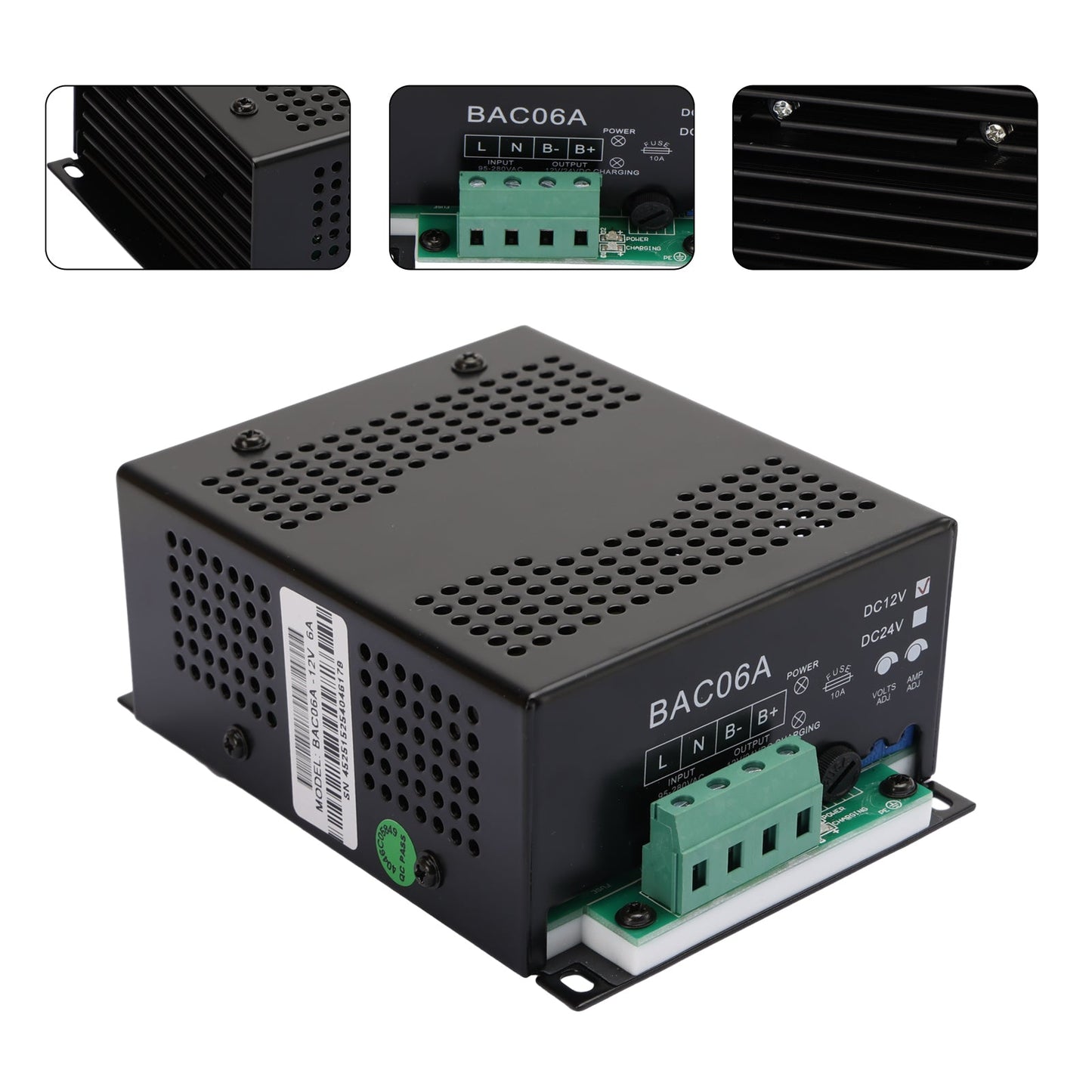 BAC06A 12V Batterieladeger?t BAC06A-12V Controller für Smartgen Generator