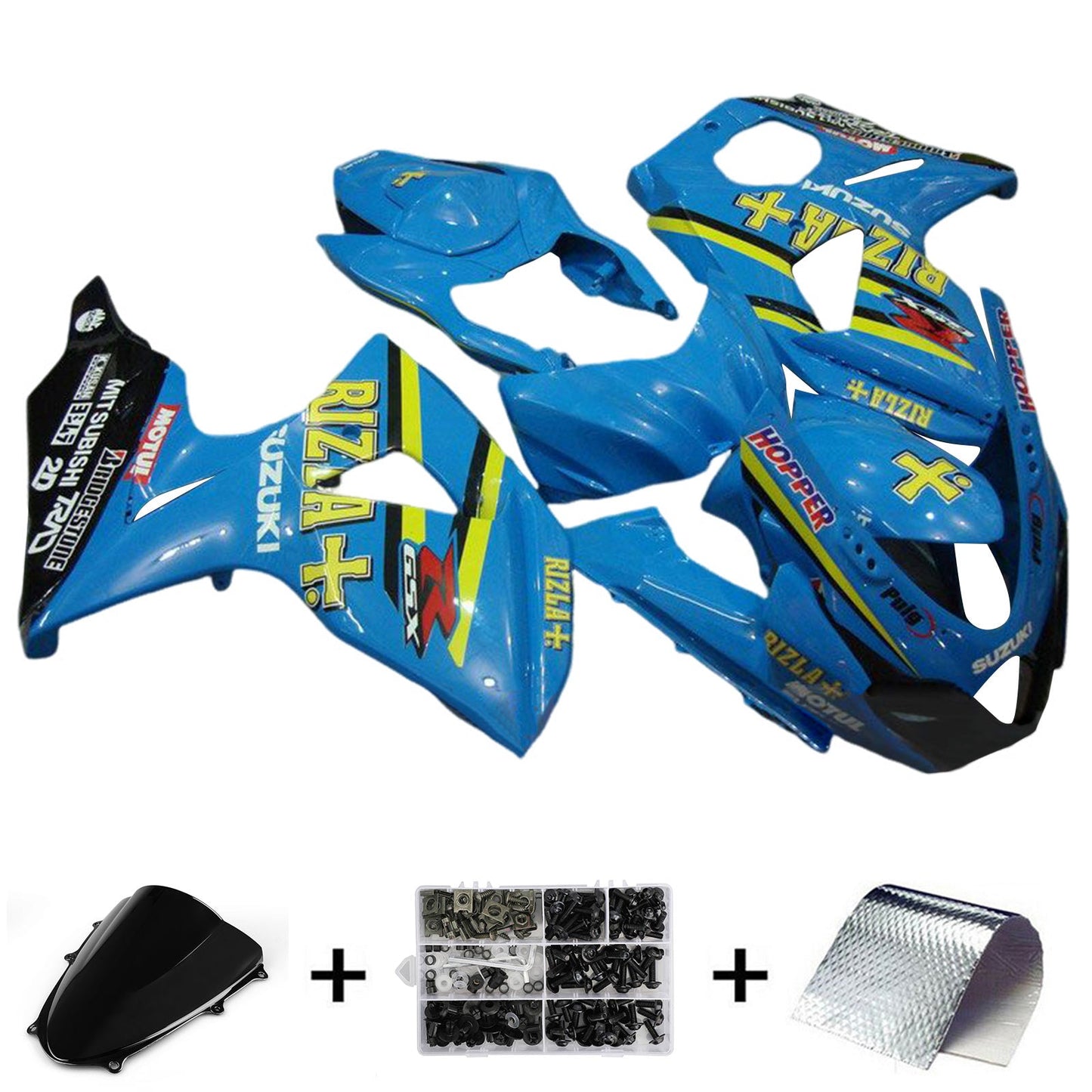 2009–2016 Suzuki GSXR1000 K9 Einspritzverkleidungs-Set, Karosserie, Kunststoff, ABS